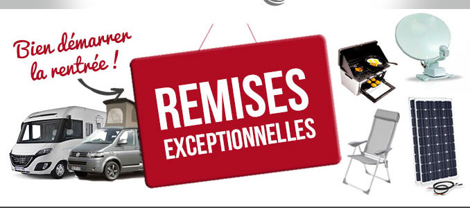 Remises EXCEPTIONNELLES !!! du 10 au 29 septembre.